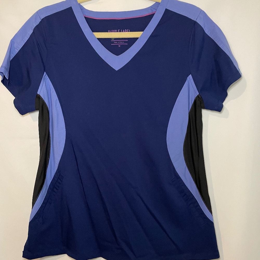 healing hands Purple Label Women's V-Neck Top Scrubs Top